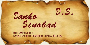 Danko Sinobad vizit kartica